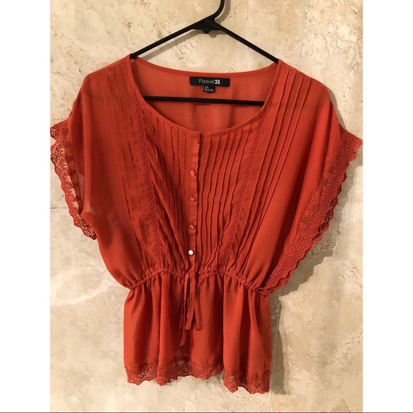 orange blouse forever 21